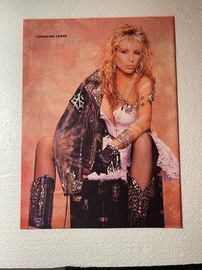 Lorraine Lewis Rocker Pinup — Pink & Black